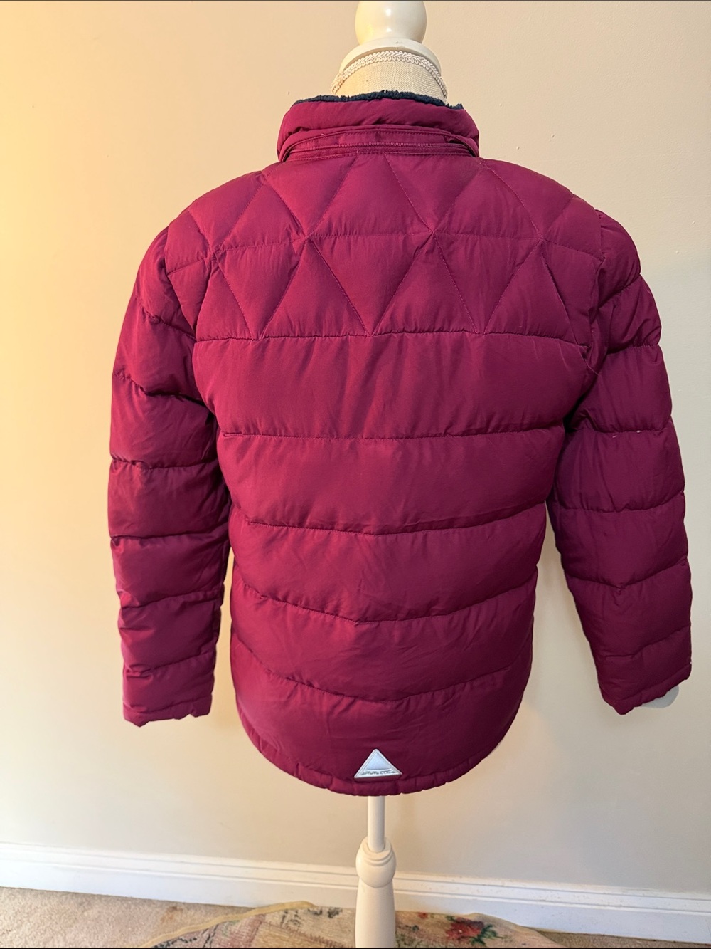 L.L. Bean Kids' Puffer Jacket - Deep Raspberry - Picture 4 of 7